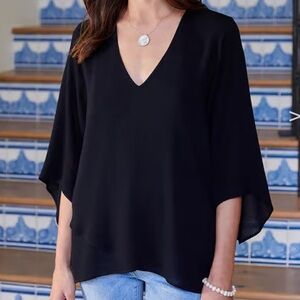 Karen Kane Bracelet Sleeve Asymmetric Top